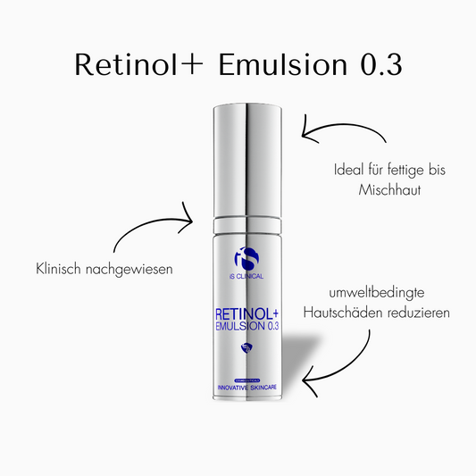 iS Clinical Retinol Emulsion 0.3, Ideal für fettige bis Mischhaut