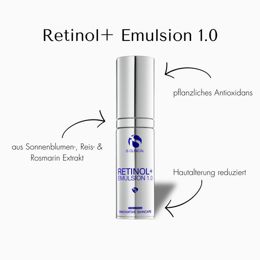iS Clinical Retinol+ Emulsion 1.0 wirkt gezielt gegen Hautalterung